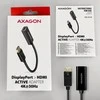 AXAGON | Aktyvus adapteris | DisplayPort prie HDMI | 0,15 m