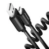 Axagon Data and charging USB 2.0 kabelio ilgis 1.1 m. 3A. Juodas twisted.