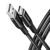Axagon Data and charging USB 2.0 kabelio ilgis 2 m. 3A. Juodas braided.