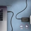 Axagon Data and charging USB 2.0 kabelio ilgis 2 m. PD 60W, 3A. Juodas braided.