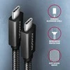 AXAGON BUCM32-CM15AB laidas USB-C <-> USB-C 3.2 Gen 2, 1.5m, PD 100W, 5A, 4K HD, ALU, pintas, Juodas