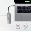Axagon Multiport USB 3.2 Gen 1 šakotuvas. HDMI, kortelių skaitytuvas ir maitinimo tiekimas. 20 cm USB-C laidas.