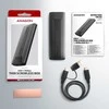 „AXAGON USB-C 10Gbps“ – M.2 NVMe ir SATA SSD plona dėžutė be atsuktuvų | EEM2-GTS2