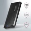 Axagon išorinė USB-C 3.2 Gen 2 metalinė dėžutė M.2 NVMe ir SATA SSD diskams. Be varžtų.
