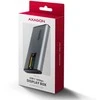 „AXAGON“ išorinė metalinė dėžutė su USB-C 10 Gbps prievadu ir informaciniu ekranu, skirta M.2 NVMe ir SATA SSD diskams | EEM2-SD2
