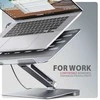 AXAGON HMC-STND ALU stand with HUB 5Gbps, for 10'' - 16'' laptops, adjustable, 3x USB-A, HDMI 4K/60Hz, GLAN, PD 100W, USB-C input