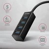 AXAGON Miniatiūrinis metalinis keturių prievadų USB 3.2 Gen 1 šakotuvas | HUE-M1AL