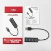 AXAGON Miniatiūrinis metalinis keturių prievadų USB 3.2 Gen 1 šakotuvas | HUE-M1A