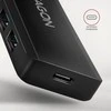 AXAGON Travel keturių prievadų USB-A 5Gbps šakotuvas | HUE-C1A