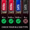„AXAGON USB-C 10Gbps“ – M.2 NVMe ir SATA SSD GAME M.2 dėžutė | EEM2-GAM