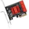 Axagon Šešių kanalų SATA III PCI-Express valdiklis su šešiais vidiniais SATA jungtys. Standartinis ir žemas profilis.