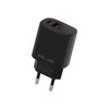 Beline Laidinis įkroviklis 1x USB-C + 1x USB 20W juodos spalvos (only head) PD 3.0 + QC 3.0 BLN2CB20