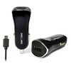 Beline ad. sam. 1xUSB + microUSB 1A juoda/juodas