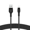 Belkin CAA010bt2MWH BOOST CHARGE™ USB-A LTG silikonui 2m balta