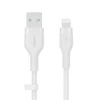 Belkin CAA008bt2MWH Boost Charge USB-A - žaibo silikonas 2,0 m balta