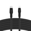 Belkin CAA011bt3MBK BOOST CHARGE™ USB-C LTG silikoninis pintas 3 m juodas
