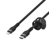 Belkin CAA011bt3MBK BOOST CHARGE™ USB-C LTG silikoninis pintas 3 m juodas