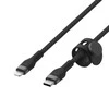 Belkin CAA011bt3MBK BOOST CHARGE™ USB-C LTG silikoninis pintas 3 m juodas