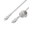 Belkin CAA011bt2MWH BOOST CHARGE™ USB-C, skirtas LTG silikoniniam pinimui, 2m balta