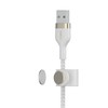Belkin CAA010bt1MWH BOOST CHARGE™ USB-A LTG silikonui 1m balta