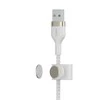 Belkin CAA010bt1MWH BOOST CHARGE™ USB-A LTG silikonui 1m balta