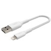 Belkin CAA002bt0MWH BOOST CHARGE™ Lightning do USB-A 0.15m balta