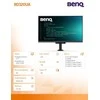 Monitorius BENQ RD320UA 31,5 colio IPS 4K 400cd/m2 5ms HDMI2.0x2 DP USB-C PD90W Huba USB garsiakalbiai Pivot