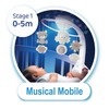 Muzyczna 3 viename „Infantino“ muzikinis mobilusis vežimėlis, smėlio spalvos