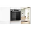 Bosch Serie 4 HBA534ES3 orkaitė 71 L 3400 W Juodas, Nerūdijantis plienas
