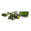 „Bruder“ – „John Deere 7R 350“ su priekiniu krautuvu ir apverčiamuoju priekaba (03155)