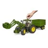 „Bruder“ – „John Deere 7R 350“ su priekiniu krautuvu ir apverčiamuoju priekaba (03155)