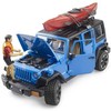 Bruder Ata BRUDER Jeep Wrangler Rubicon kajak+fig 02529