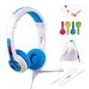 Buddyphones Ausinės vaikams 3+ 85dB su mikrofonu School+ mėlyna