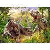 Castorland Dėlionė 180 vnt. - Dinozaurų kova