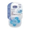 CHICCO Ortodontinis žindukas PHYSIO COMFORT su sterilizavimo dėklu, 6-12M, Iš "Mum effect" silikono