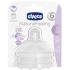 Chicco Natural Feeling Flow čiulptukas 6m Porridge 2 vnt