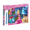 Clementoni 3D Dėlionė 104 vnt. - Disney princesės
