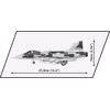 Cobi Konstruktorius karinis lėktuvas Saab Jas 39 Gripen E, 480 detalių