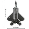 Cobi Klocki Ginkluotųjų pajėgų „Lockheed F-22 Raptor“ blokai