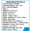 COBI Focke-Wulf FW 190 A3 konstruktorius 1:32, 382 det., 5741