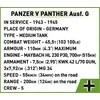 Cobi Konstravimo rinkinys Panzer V PANTHER Ausf.G Pudel, 1133 detalės