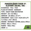 COBI 2582 BLOKAI Panzerjäger Tiger (P) Elefant Tank Cannon