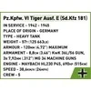 Cobi Klocki Pz.kpfw blokuoja vi tiger ausf. e 870 blokų