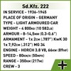 Cobi Sd.Kfz. 222 modelio konstravimo rinkinys