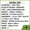 Cobi Sd.Kfz. 222 modelio konstravimo rinkinys