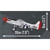 COBI P-51D Mustang lėktuvo konstruktorius 1:48, 150 detalių (5847)
