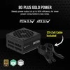CORSAIR RMe serijos RM1200e 1200W visiškai modulinis 80PLUS Gold ATX maitinimo šaltinis