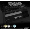 CORSAIR RMe serijos RM750e 750 vatų ATX 3.1 PCIe 5.1 Cybenetics Gold sertifikuotas visiškai modulinis maitinimo šaltinis
