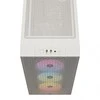 Corsair | RGB grūdinto stiklo PC korpusas | 3000D | Šoninis langelis | Mid-Tower | Baltas