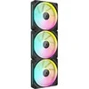 Corsair iCUE Link LX120 RGB, PWM korpuso ventiliatorius, 3er Pack – 120mm, juodos spalvos